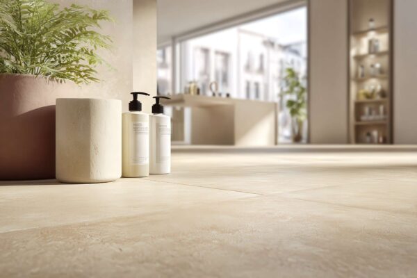 Gres strutturato da interno pulito e protetto con effetto satinato