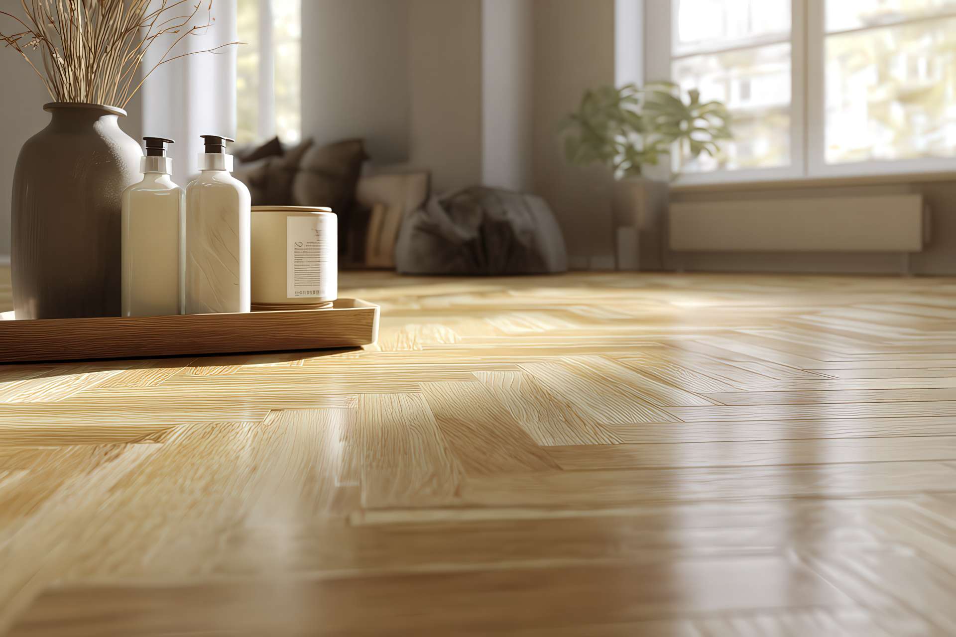 Parquet oliato o cerato da interno nutrito e curato in ambiente naturale