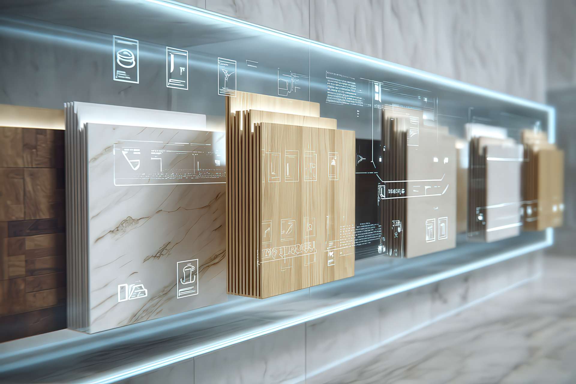 Archivio tecnico digitale protetto con materiali trattati